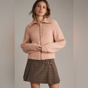Paige Jayna Collared Zip-up Sweater